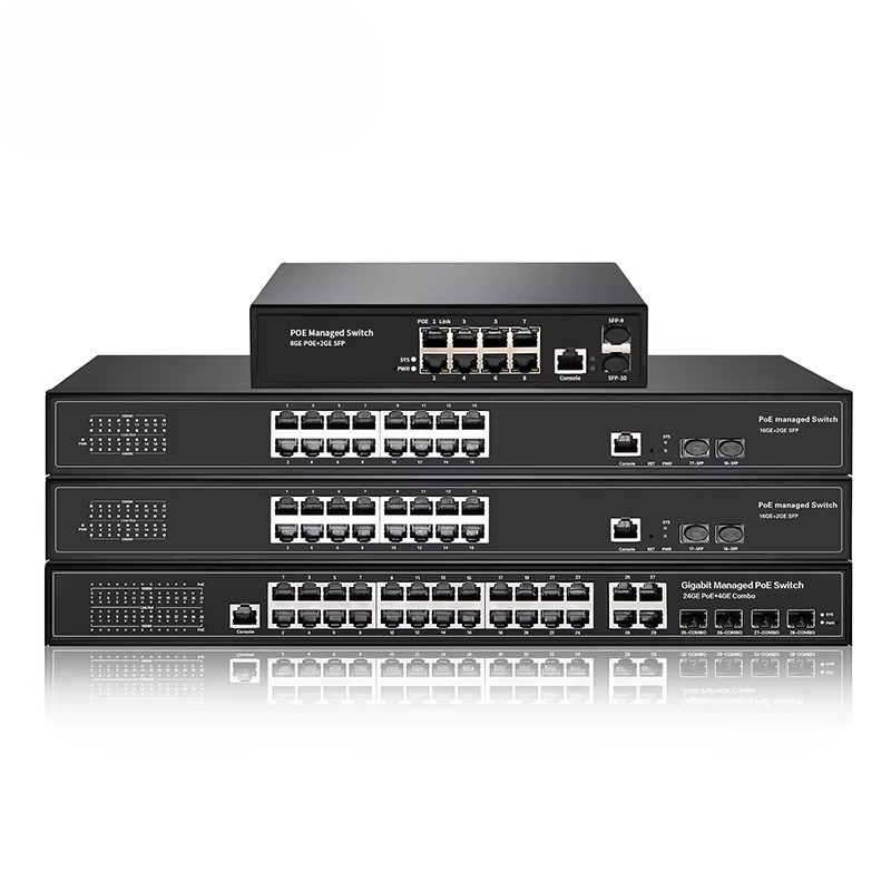 8 Portlu 16 24 48 Portlu Gigab - Managed Gigabit Poe Switch 8 Port 802.3At incelemesi ve fiyatı